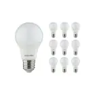 Multipack 10x Noxion Lucent Classic LED E27 Poire Dépolie 8W 806lm - 827 Blanc Très Chaud | Équivalent 60W