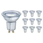 Multipack 10x Ledvance Performance Spot LED Réflecteur GU10 PAR16 4.3W 350lm 120D - 827 Blanc Très Chaud | Équivalent 32W