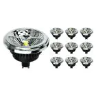 Multipack 10x Noxion Lucent Spot LED GU10 AR111 15W 850lm 40D - 930 Blanc Chaud | Meilleur Rendu Des Couleurs - Dimmable -  Équivalent 75W