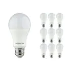 Multipack 10x Noxion Lucent Classic LED E27 Poire Dépolie 9.5W 1055lm - 827 Blanc Très Chaud | Équivalent 75W