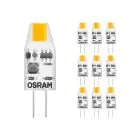 Multipack 10x Osram LED Pin Micro Capsule G4 1W 100lm - 827 Blanc Très Chaud | Équivalent 10W
