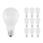 Multipack 10x Ledvance Classic LED E27 Poire Dépolie 19W 2452lm - 827 Blanc Très Chaud | Équivalent 150W