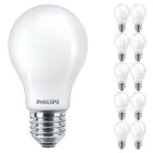 Multipack 10x Philips Corepro LED Ampoule E27 Poire Dépolie 7W 806lm - 830 Blanc Chaud | Équivalent 60W