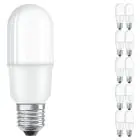 Multipack 10x Ledvance LED Classic Stick LED E27 Dépolie 8W 806lm - 827 Blanc Très Chaud | Équivalent 60W