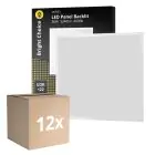 Multipack 12x Bright Choice Panneau LED Backlit 36W 3240lm - 840 Blanc Froid | 60x60cm - UGR 