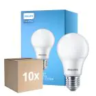 Multipack 10x Philips Corepro LED Ampoule E27 Poire Dépolie 8W 806lm - 827 Blanc Très Chaud | Équivalent 60W