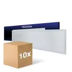 Multipack 10x Noxion Panneau LED Ecowhite V4.0 28W 3360lm - 830-840-865 CCT | 120x30cm - UGR 
