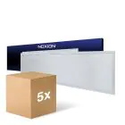 Multipack 5x Noxion Panneau LED Ecowhite V4.0 28W 3360lm - 830-840-865 CCT | 120x30cm - UGR 