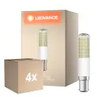 Multipack 4x Ledvance Special T Slim LED B15d Tube one-handed Claire 8W 1055lm - 827 Blanc Très Chaud | Dimmable - Équivalent 75W