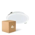 Multipack 4x Philips Downlight LED Ledinaire DN065B Métal Blanc 19W 2000lm 110D - 830-840-865 CCT | 225mm - Diamètre 200mm - IP20