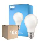 Multipack 10x Philips Corepro LED Ampoule E27 Poire Dépolie 10.5W 1521lm - 827 Blanc Très Chaud | Équivalent 100W