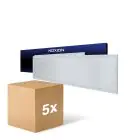 Multipack 5x Noxion Panneau LED Ecowhite V4.0 28W 3200lm - 830 Blanc Chaud | 120x30cm - UGR 