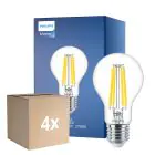 Multipack 4x Philips MASTER Value LED Ampoule E27 Poire Claire 11.2W 1521lm - 927 Blanc Très Chaud | Meilleur rendu des couleurs - Dimmable - Équivalent 100W