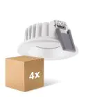 Multipack 4x Ledvance Spot LED Air Fix Aluminium Blanc 6W 480lm 36D - 927 Blanc Très Chaud | Diamètre 68mm - IP65 - Meilleur rendu des couleurs - Dimmable