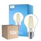 Multipack 10x Philips Corepro LED Ampoule E27 Poire Claire 8.5W 1055lm - 827 Blanc Très Chaud | Équivalent 75W