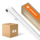 Multipack 4x Ledvance Réglette LED Linear Compact High Output 20W 2000lm - 830 Blanc Chaud | 120cm