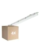 Multipack 4x Philips Réglette LED Étanche Ledinaire WT065C 23/42W 2900/4800lm - 840 Blanc Froid | 120cm