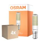 Multipack 4x Osram Special T Slim LED B15d Claire 6.5W 806lm - 827 Blanc Très Chaud | Équivalent 60W