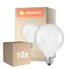 Multipack 10x Ledvance Classic LED E27 Globe Filament Dépolie 3.8W 806lm - 827 Blanc Très Chaud | Équivalent 60W