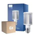 Multipack 6x Philips TrueForce LED E40 HPL Claire 42W 5700lm 360D - 830 Blanc Chaud | Équivalent 200W