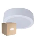 Multipack 4x Philips Downlight LED DN065C Métal Blanc 12W 1200lm 110D - 830 Blanc Chaud | 175mm - Diamètre 150mm - IP20