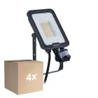 Multipack 4x Philips Projecteur LED Ledinaire BVP167 30W 3600lm 110D - 830-840-865 CCT | IP65 - Détecteur de Mouvement et de Lumière - Symétrique