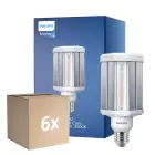 Multipack 6x Philips TrueForce LED E27 HPL Claire 42W 5700lm 360D - 830 Blanc Chaud | Équivalent 125W