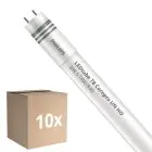 Multipack 10x Philips Tube LED T8 CorePro (UN) High Output 8W 900lm - 840 Blanc Froid | 60cm - Équivalent 18W