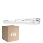 Multipack 6x Ledvance Réglette LED Étanche Imperméable 32W 4400lm - 865 Lumière Du Jour | 120cm 
