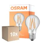 Multipack 10x Osram Led Star Classic LED E27 Poire Filament Claire 4.9W 470lm - 827 Blanc Très Chaud | Détecteur De Lumière