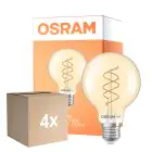 Multipack 4x Osram Vintage 1906 LED E27 Globe Filament Twist Dorée 8W 806lm - 922 Blanc Très Chaud | Meilleur Rendu Des Couleurs - Dimmable - Équivalent 60W