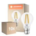 Multipack 10x Ledvance Classic LED B22 Poire Filament Claire 5.9W 806lm - 827 Blanc Très Chaud | Dimmable - Équivalent 60W