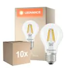 Multipack 10x Ledvance Classic LED E27 Poire Filament Claire 3.4W 470lm - 827 Blanc Très Chaud | Équivalent 40W