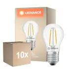 Multipack 10x Ledvance Classic LED E27 Poire Filament Claire 1W 136lm - 827 Blanc Très Chaud | Équivalent 15W
