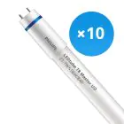 Multipack 10x Philips Tube LED T8 MASTER (EM/Direct 230V) Ultra Output 21.7W 3700lm - 840 Blanc Froid | 150cm - Équivalent 58W