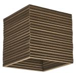 Ledvance Decor Wand en Plafondlamp Vierkant Bruin | Geschikt voor 1x E27