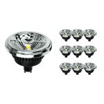 Multipack 10x Noxion Lucent LED Spot GU10 AR111 12W 600lm 40D - 927 Zeer Warm Wit | Beste Kleurweergave - Dimbaar - Vervangt 50W