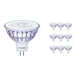 Multipack 10x Philips Corepro LED Spot GU5.3 MR16 7W 621lm 36D - 830 Warm Wit | Vervangt 50W