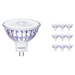 Multipack 10x Philips Master Value LED Spot GU5.3 MR16 7.5W 630lm 60D - 930 Warm Wit | Beste Kleurweergave - Dimbaar - Vervangt 50W