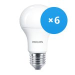 Multipack 6x Philips MASTER Value LED Lamp E27 Peer Mat 7.8W 1055lm - 927 Zeer Warm Wit | Beste Kleurweergave - Dimbaar - Vervangt 75W