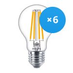 Multipack 6x Philips Corepro LED Lamp E27 Peer Helder 10.5W 1521lm - 840 Koel Wit | Vervangt 100W