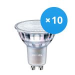 Multipack 10x Philips MASTER Value LED Spot GU10 PAR16 3.7W 285lm 60D - 940 Koel Wit | Beste Kleurweergave - Dimbaar - Vervangt 35W
