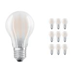 Multipack 10x Ledvance Classic LED E27 Peer Filament Mat 4.8W 470lm - 827 Zeer Warm Wit | Dimbaar - Vervangt 40W