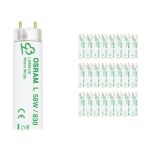 Multipack 25x Osram T8 Lumilux 58W - 830 Warm Wit | 150cm
