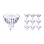 Multipack 10x Philips Master LED Spot GU5.3 MR16 5.8W 345lm 36D - 922-927 Dim To Warm | Beste Kleurweergave - Dimbaar - Vervangt 35W