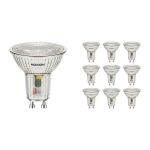 Multipack 10x Noxion LED Spot GU10 PAR16 4.8W 450lm 36D - 827 Zeer Warm Wit | Vervangt 65W