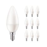 Multipack 10x Philips Corepro LED Kaars E14 Mat 7W 806lm – 827 Zeer Warm Wit – Vervangt 60W