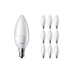 Multipack 10x Philips Corepro LED Kaars E14 Mat 2.8W 250lm - 827 Zeer Warm Wit | Vervangt 25W