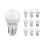 Multipack 10x Noxion Lucent Lustre LED E27 Kogel Mat 2.5W 250lm - 827 Zeer Warm Wit | Vervangt 25W