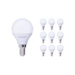 Multipack 10x Noxion Lucent Lustre LED E14 Kogel Mat 2.5W 250lm - 827 Zeer Warm Wit | Vervangt 25W